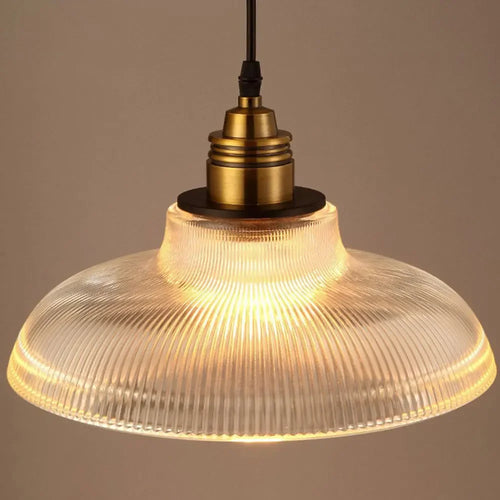 Kreative Vintage-Pendelleuchte aus transparentem Glas - vue 4 sur 7