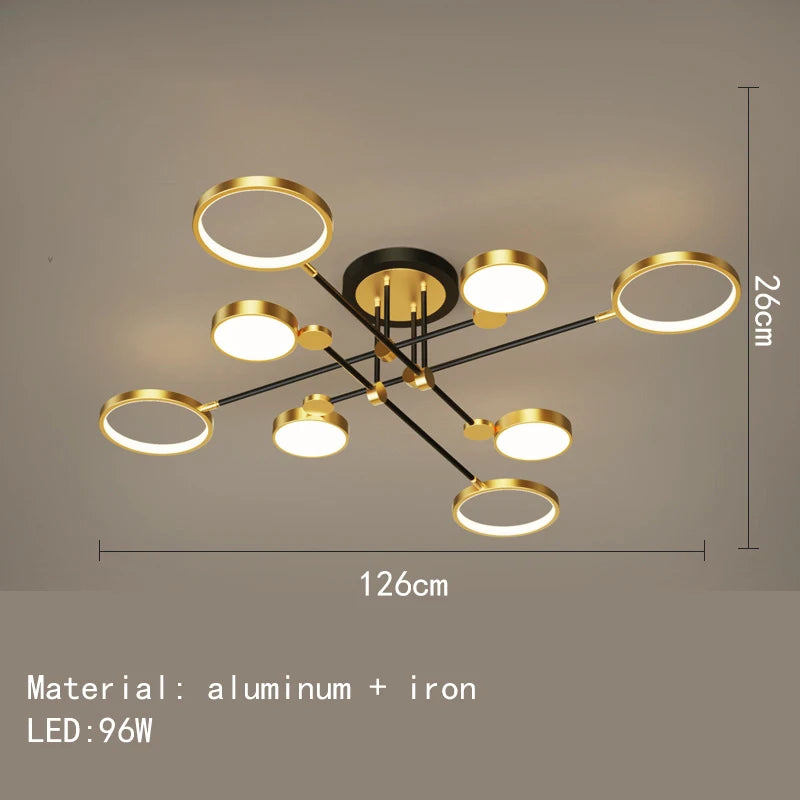 Minimalistische LED-Deckenleuchte 3 Farbtemperaturen dekorative Innenleuchte