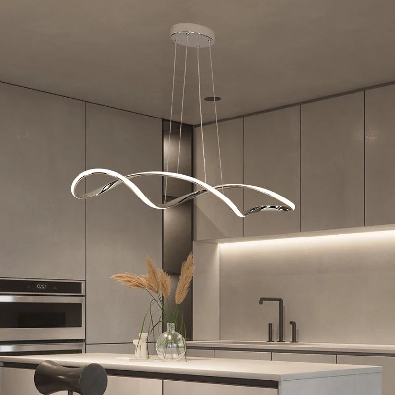 lustre moderne intelligent avec alexa pour intérieur design - vue 4 sur 9