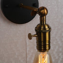 Vintage-Wandleuchte aus Eisen mit dekorativen Retro-Lichtern