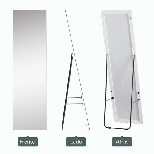 HOMCOM full body floor mirror 45x37x158,5 cm for living room bedroom - vue 4 sur 7