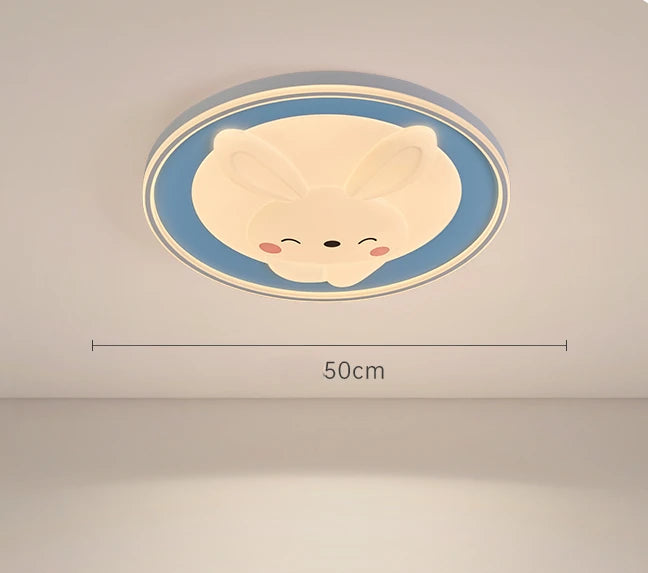 plafonnier lapin dessin animé pour décoration chambre enfants - vue 8 sur 9