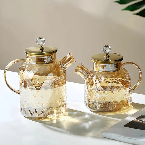 Carafe verre borosilicate grande capacité résistante chaleur