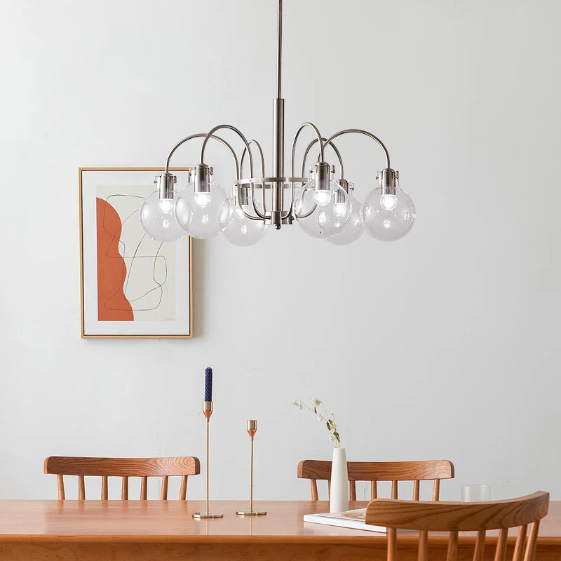 lustre en verre style bauhaus pour décoration intérieure moderne - vue 2 sur 8