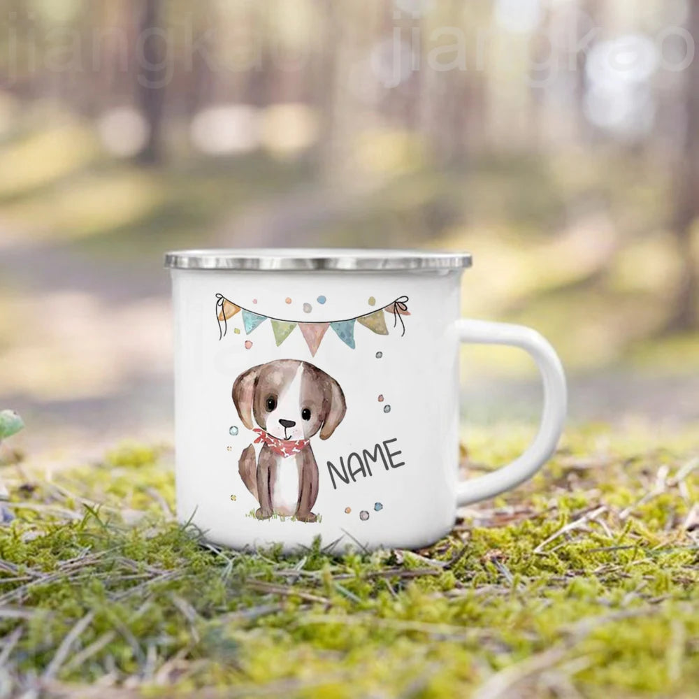 mug enfant personnalisé animal cartoon avec prénom - vue 6 sur 7