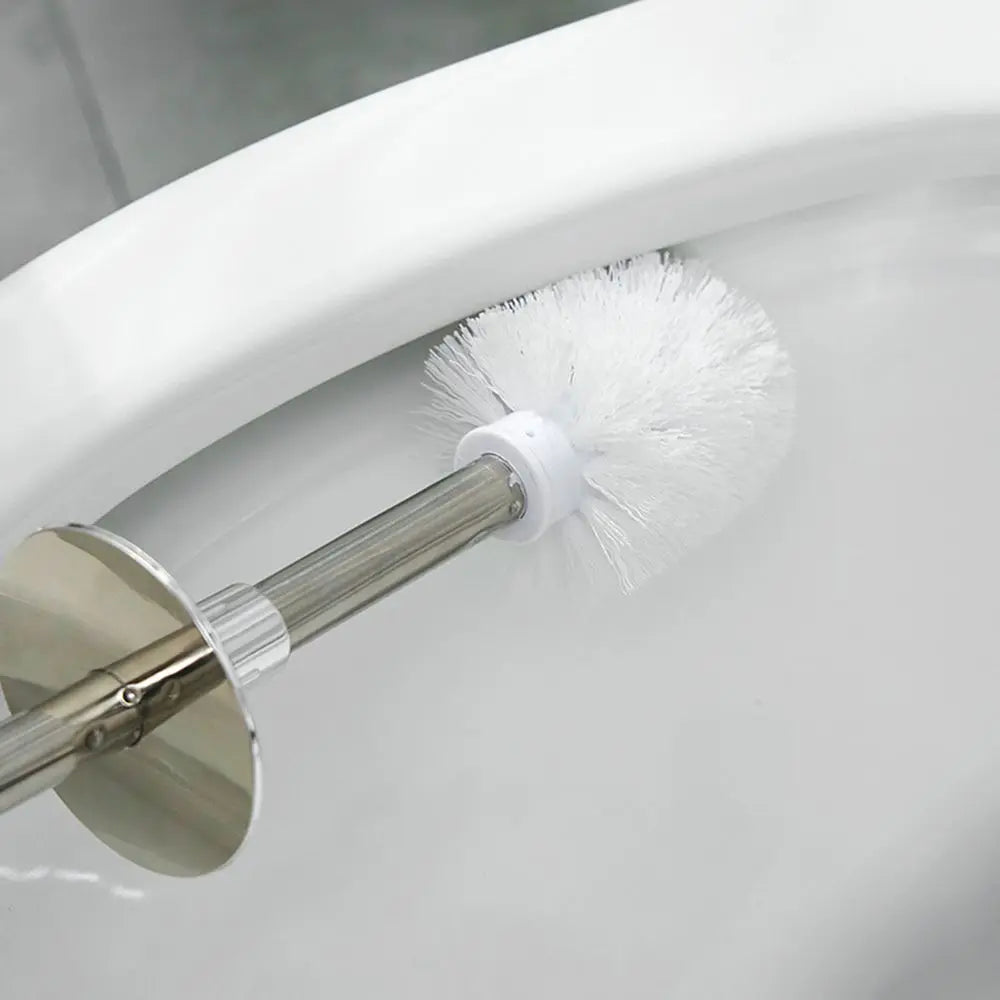 ensemble de brosse de toilette et support autonome pour salle de bain - vue 4 sur 9