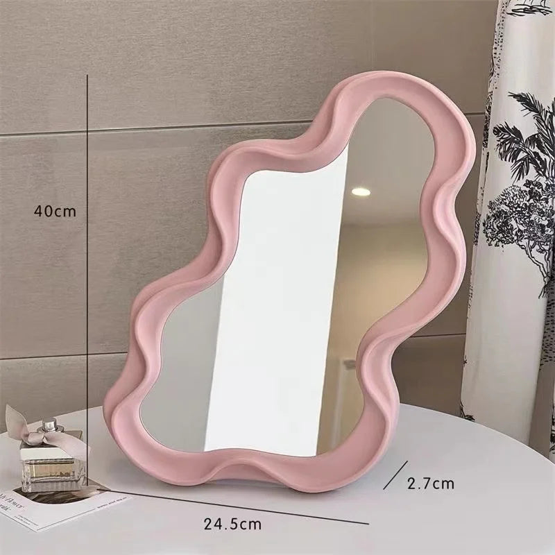 miroir mural nuage kawaii pour décoration intérieure et maquillage - vue 7 sur 12