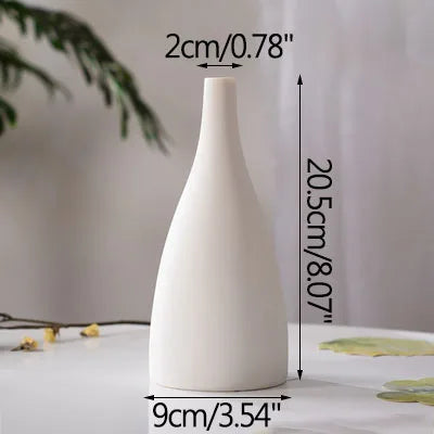 vase en céramique moderne pour fleurs séchées décoration artisanale - vue 8 sur 12