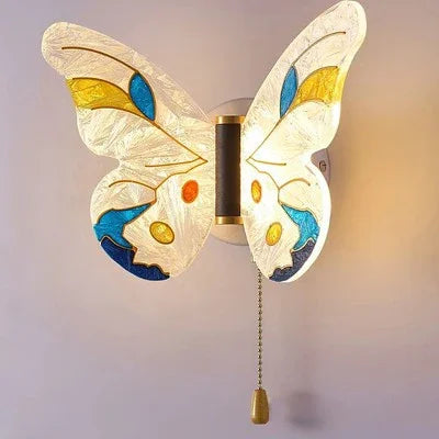 applique murale LED papillon pour chambre d'enfant décoration murale - vue 9 sur 10