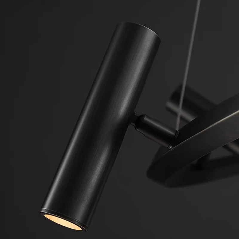lustre minimaliste en métal avec hauteur réglable pour divers espaces - vue 7 sur 10