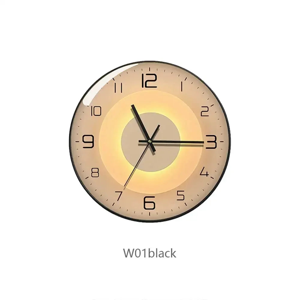 horloge murale en verre design moderne créatif pour décoration intérieure - vue 18 sur 18