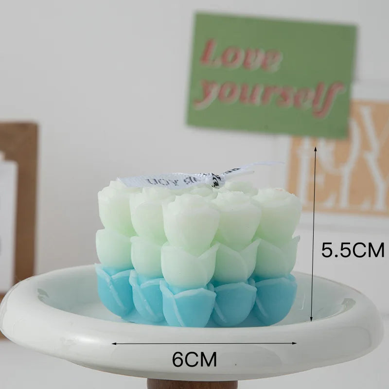 bougie parfumée big cube pour décoration moderne et aromathérapie - vue 38 sur 39