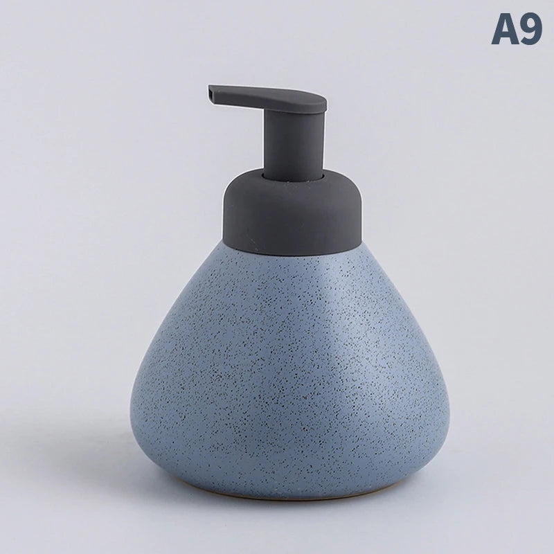 bouteille céramique distributeur savon liquide et gel douche - vue 11 sur 18