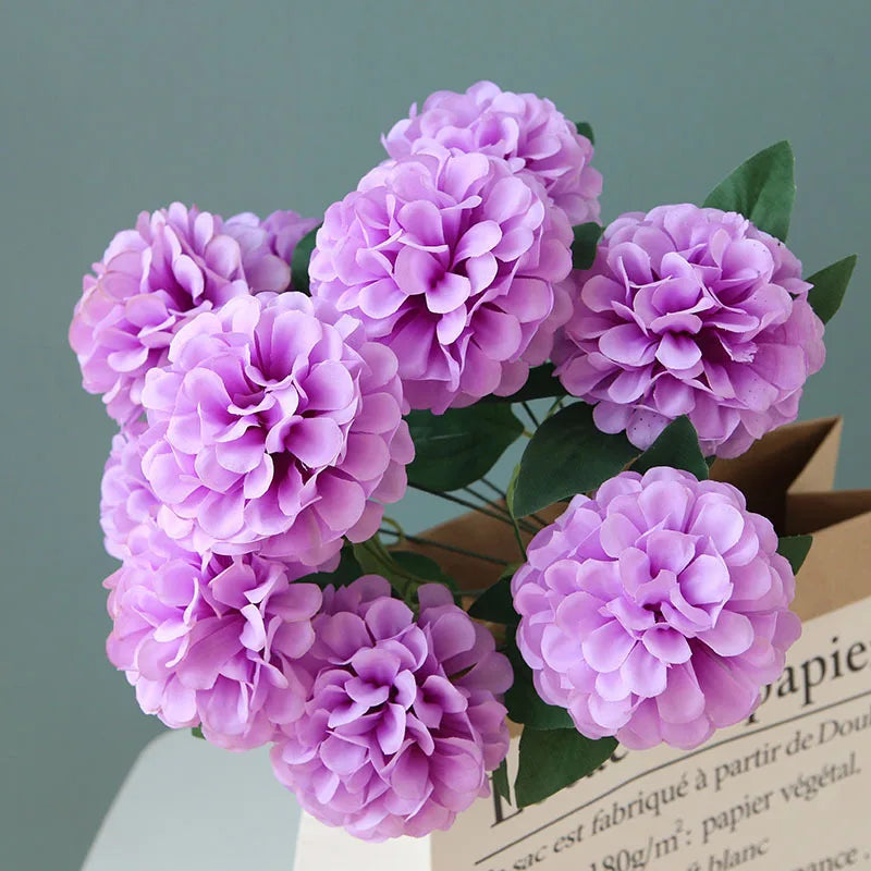 lot de 10 bouquets de pissenlit artificiels pour décoration intérieure et événements