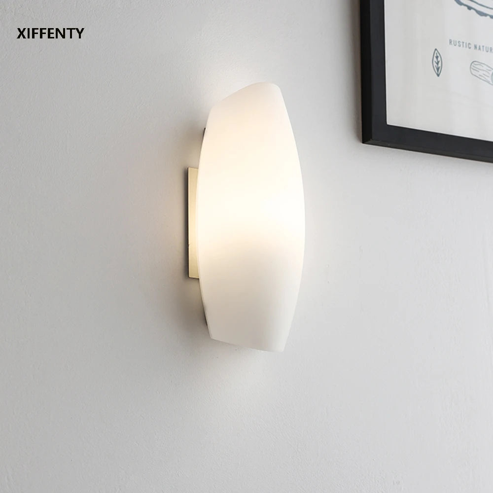 applique murale en verre blanc à led pour décoration intérieure - vue 5 sur 8