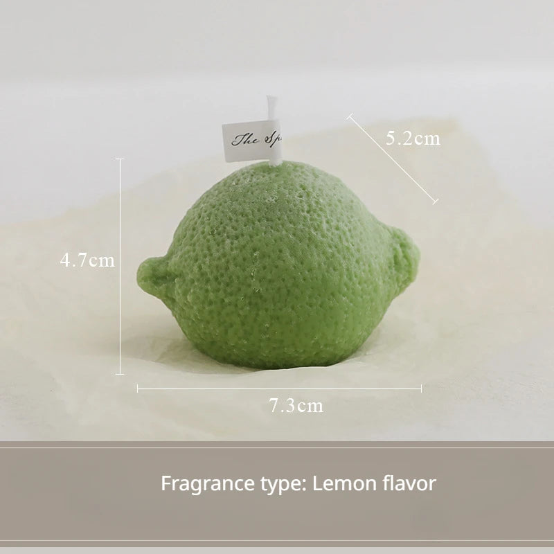cadeau parfumé bougie citron décorative pour anniversaire fait main - vue 9 sur 10