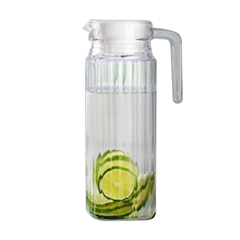 carafe eau froide verre strié carré 1100ml
