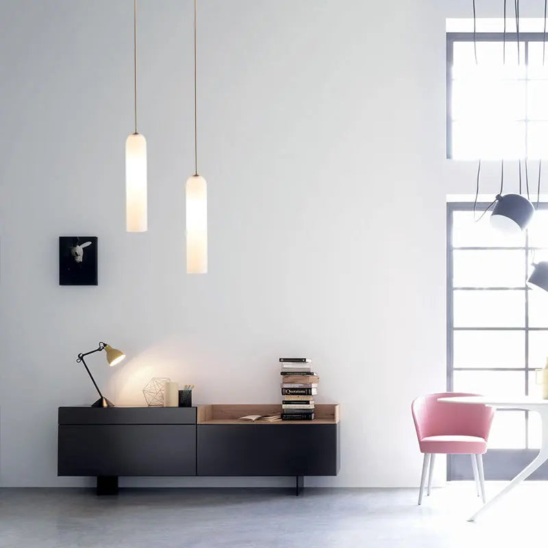 suspension moderne en verre lumineux pour intérieur créatif - vue 7 sur 12