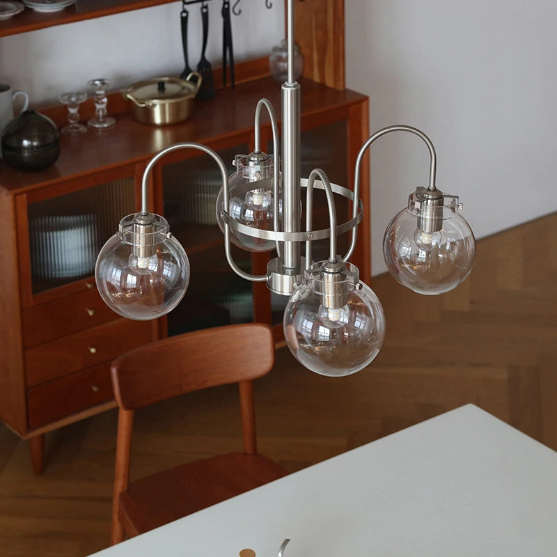 lustre en verre style bauhaus pour décoration intérieure moderne - vue 4 sur 8