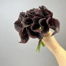 lot de 2 bouquets de lys calla artificiels pour décoration de mariage