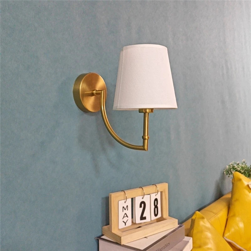 applique murale minimaliste nordique en lin pour décoration moderne