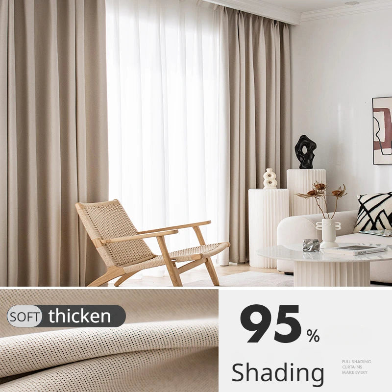 Rideau moderne occultation élevée pour salon chambre