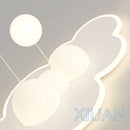 Minimalist Children's Room Ceiling Lamps Hanging Ball Bubble Droplight White Cloud Bedroom Chandelier Light Living Room Indoor