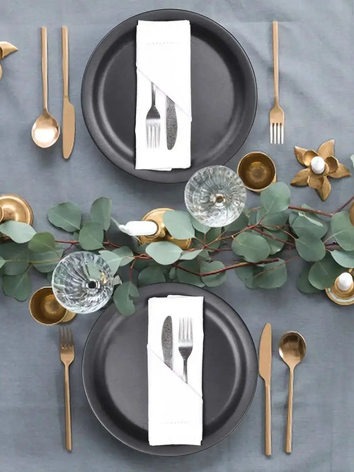 Serviette de table lot 6 lin coton naturel