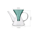 Théière kung fu en verre avec infuseur rapide
