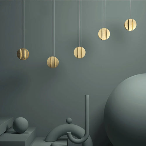 Minimalistische Pendelleuchte aus Kupfer für Restaurant und Bar - vue 2 sur 9
