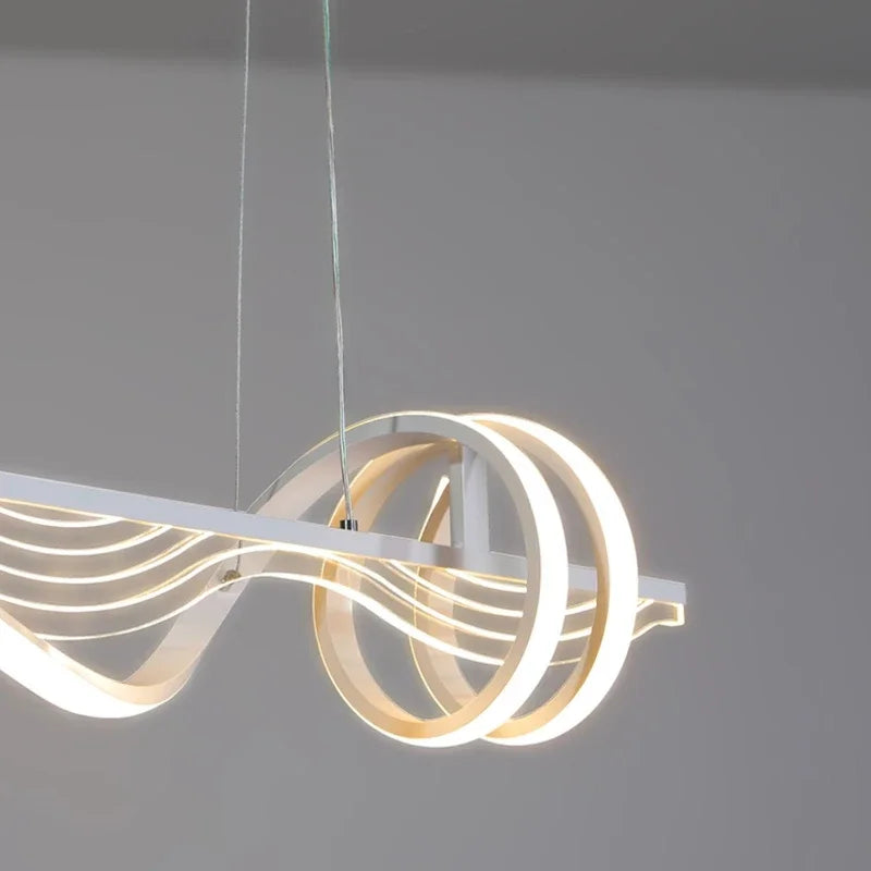 lustre linéaire moderne pour décoration intérieure et ambiance lumineuse - vue 6 sur 8