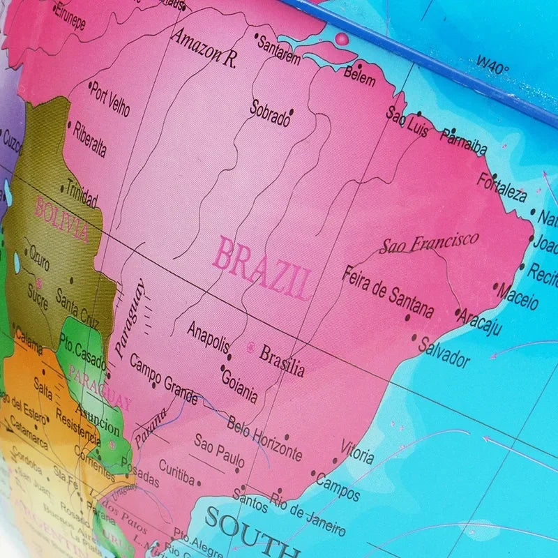 globe terrestre lumineux éducatif pour apprendre aux enfants - vue 5 sur 7