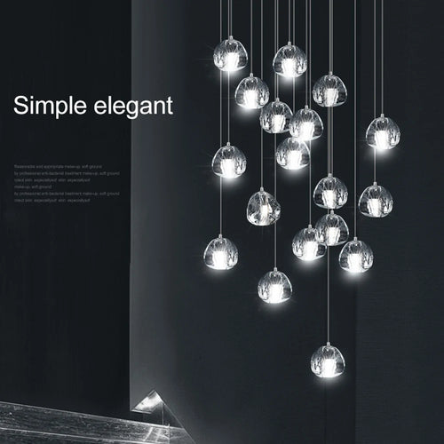 Moderne Kristall-Pendelleuchte für elegantes Licht - vue 3 sur 15