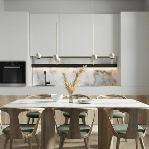 Moderne Glas-Pendelleuchte dekorative Innenleuchte - vue 6 sur 10