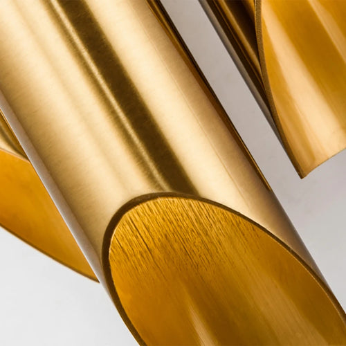 Nordische LED-Wandleuchte aus goldfarbenem Eisen im postmodernen Stil - vue 6 sur 6