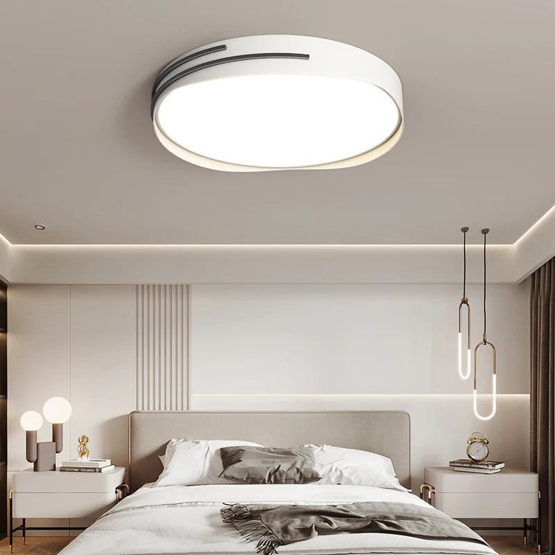 plafonniers led modernes pour éclairage intérieur élégant - vue 3 sur 14