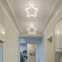LED-Deckenleuchte modern Stern eingelassen Flur Wohnzimmer Eingang