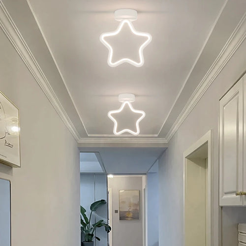 LED-Deckenleuchte modern Stern eingelassen Flur Wohnzimmer Eingang