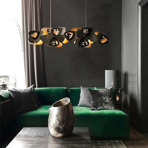lustre postmoderne créatif coquille art suspendus luminaires