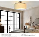 lustre led fer forgé usa semi-suspendu