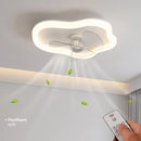 Minimalistischer nordischer LED-Deckenventilator mit Fernbedienung