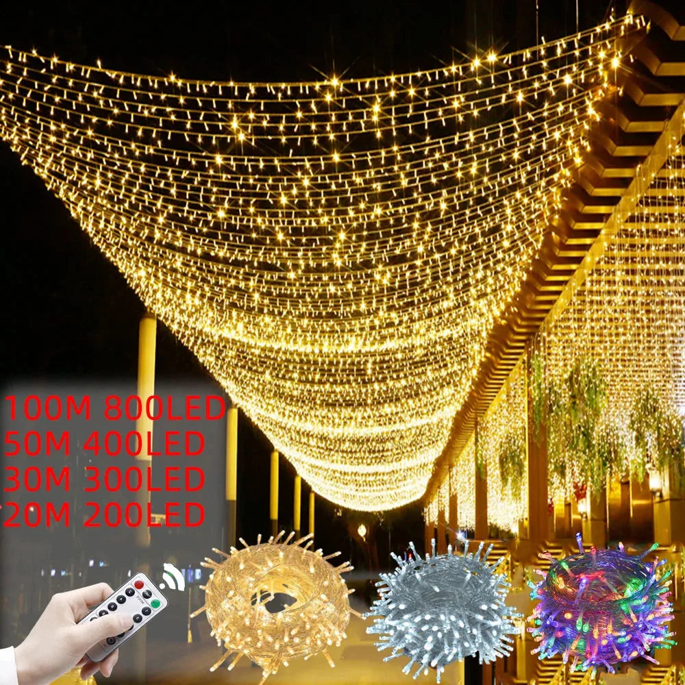 guirlande lumineuse led étanche pour décoration intérieure et extérieure 2024 - vue 2 sur 12