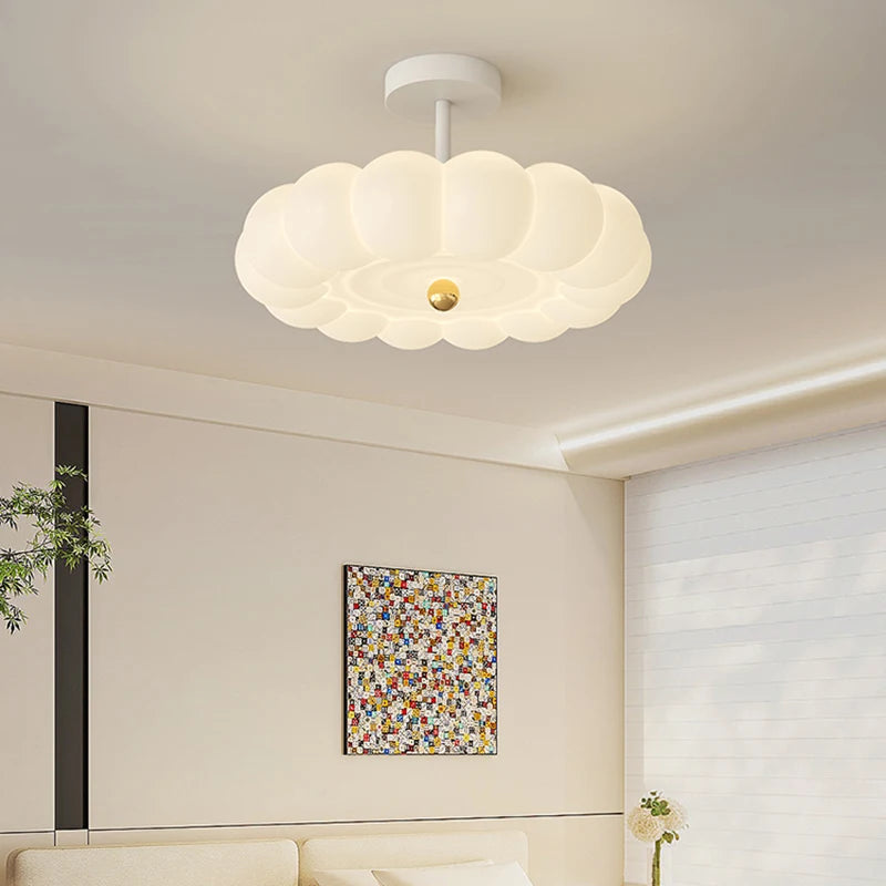 plafonnier moderne en forme de couronne avec télécommande - vue 3 sur 11