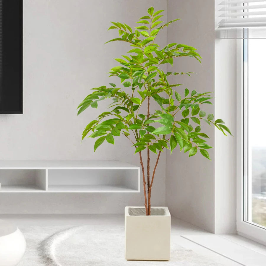 grande branche artificielle de ficus pour décoration intérieure et extérieure - vue 4 sur 9