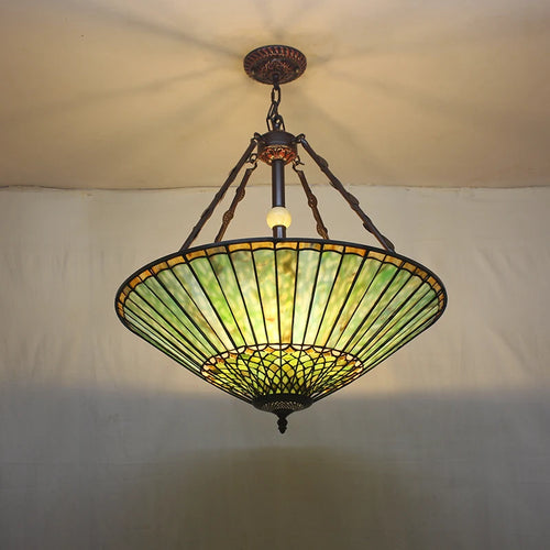 lustre rétro américain en vitrail style tiffany