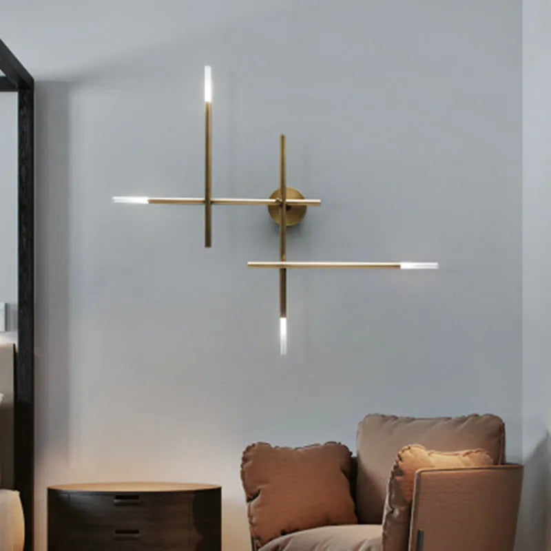 Minimalistische LED-Wandleuchte für die Innendekoration - vue 5 sur 12
