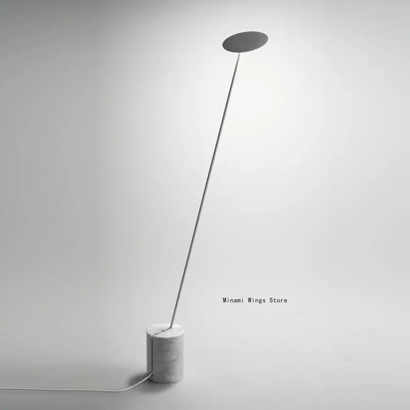 Lampadaire moderne fer marbre nordique - vue 5 sur 8