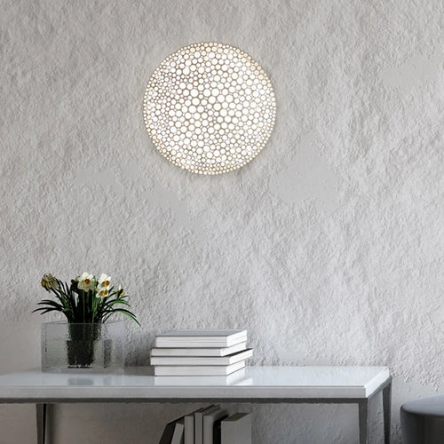 Minimalistischer LED-Deckenleuchte mit Wabendesign für kreative Dekoration - vue 5 sur 12