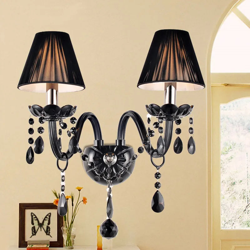 applique murale antique en cristal pour intérieur design élégant - vue 6 sur 10