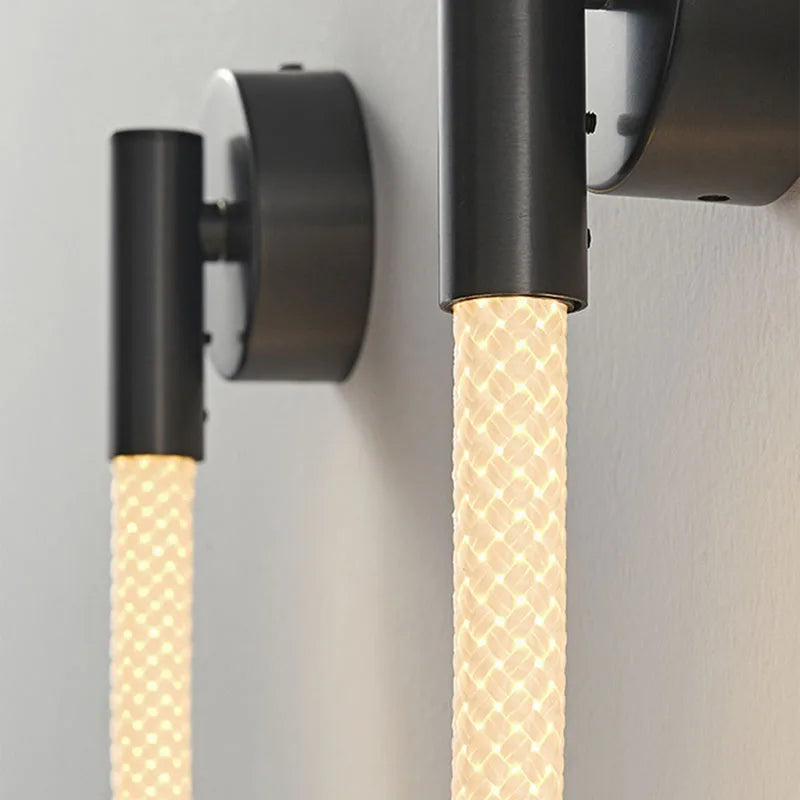 applique murale en acier inoxydable et silicone 	 style - vue 6 sur 10